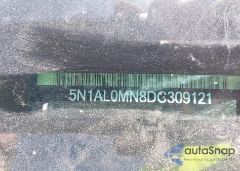 2013 Infiniti Jx35 из США, поврежденный, VIN 5N1AL0MN8DC309121